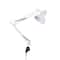 Studio Designs White Metal Swing Arm Clamp Lamp